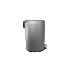 Poubelle 20L À Fermeture Souple - Gris Mat Poubelles de salle de bain