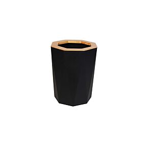 Poubelle 5L 25cm - Noir Poubelles de salle de bain