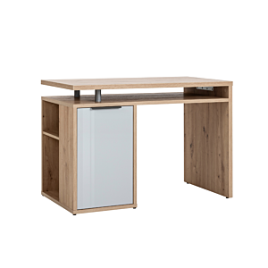 BUREAU VELATA 3 Niche + 1 PORTE - Chêne / Gris Bureaux enfant