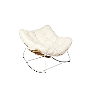 Fauteuil BOUCLETTE ODIN - Blanc Fauteuil simple