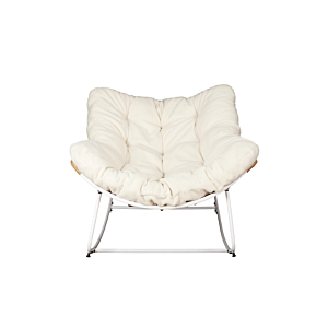 Fauteuil BOUCLETTE ODIN - Blanc