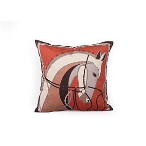 Coussin Au Galop Carré - Terracota Coussins décoratifs