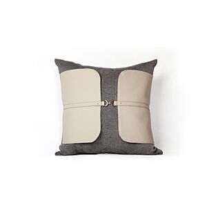 Coussin ELEGANCE NOCTURE - GRIS / BEIGE Textile Ramadan