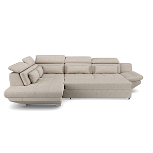 Canapé d'angle gauche NEW ETERNITY avec fonction lit + tiroir Sofa Ramadan