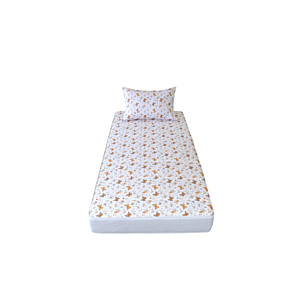 Pack Matelas Eco Imprimé PAPILLON + Oreiller 90x190cm - Blanc Matelas