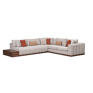 SALON NEW ELEGENT Gauche - Taupe Sofa Ramadan