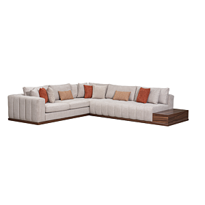 SALON NEW ELEGENT Droit - Taupe Sofa Ramadan