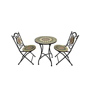 SET MOSAÏQUE TABLE + 2 CHAISES CLASSIC CHARM - Multicouleur Table de jardin