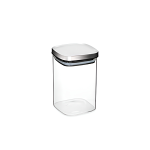 Bocal En Verre Avec Couvercle Inox 1100ml - Blanc Rangement cuisine