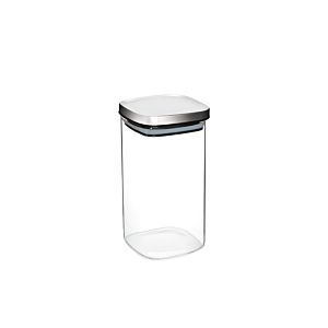 Bocal En Verre Avec Couvercle Inox 1400ml - Blanc Rangement cuisine