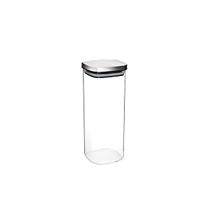 Bocal En Verre Avec Couvercle Inox 1900ml - Blanc Rangement cuisine