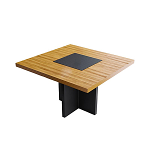 Table De réunion NEW APEX - Marron / Noir Table de Réunion