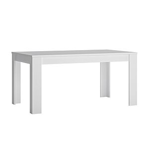 Table à manger WHITE LYON extenssible 160-200cm -Blanc Séjour Ramadan