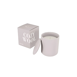 Bougie Parfumée En Porcelaine Avec Couvercle - Gris Bougies décoratives