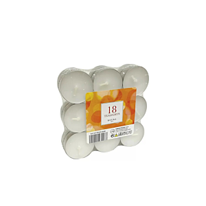 Pack de 18 bougies Chauffe Plats - Blanc Bougies décoratives