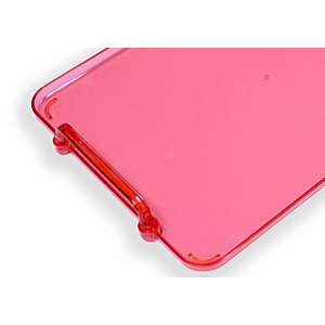 Plateau AURORA 31x22 cm - Rose transparent