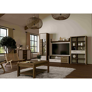 MEUBLE TV DEDELOS - Marron / Beige