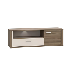 MEUBLE TV DEDELOS - Marron / Beige Meuble TV sur pieds