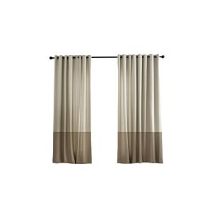 Rideau Effet Lin - Taupe Textile Ramadan