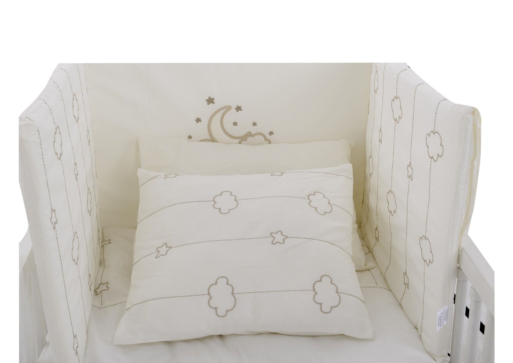 Meuble TV blanc et rose Luna pour chambre enfant