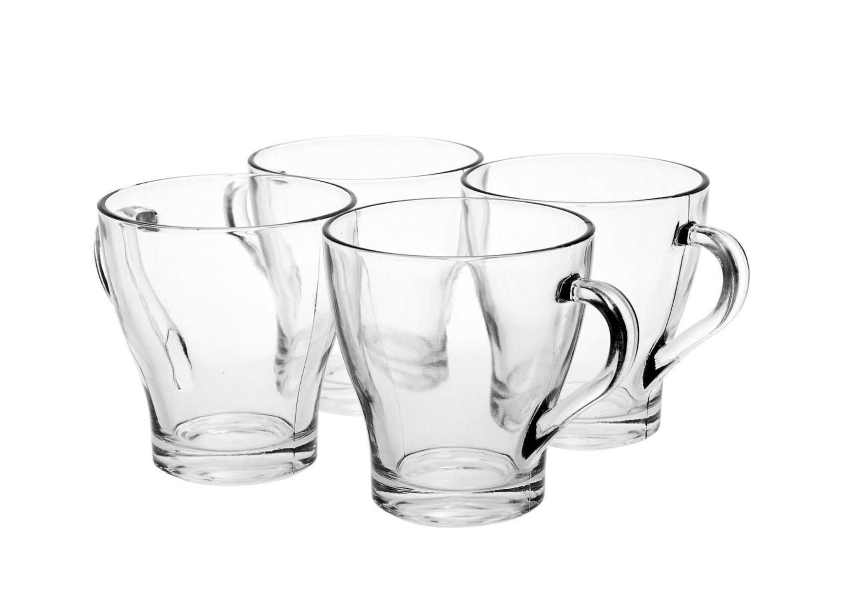 Pack de 6 Tasse À Café Avec Sous Tasse En Verre - CITY GLASS - 90 ml