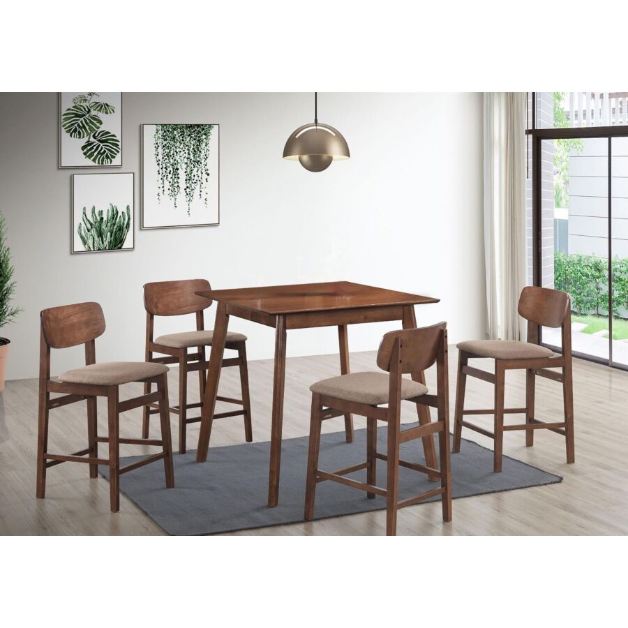 Ensemble table de salle à manger pliante avec 4 chaises de salle à manger,  table à abattants en bois massif avec 1 tiroir, pour petit espace, salle à  manger, meubles de cuisine