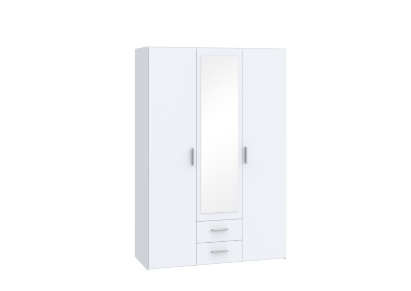 Armoire TELANE Avec 3 Portes - Blanc