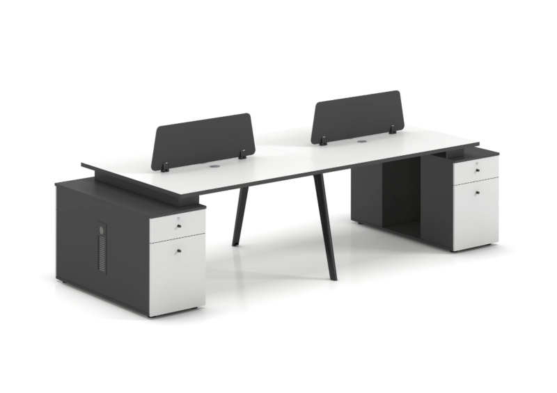 Bureau WORKSTATION RESPECT  4  Places -  Blanc