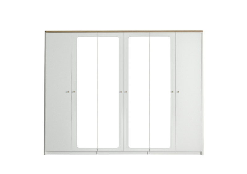 Armoire LIDYA - Blanc / Beige