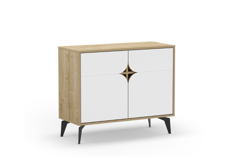 Commode NOLA 2 Portes  - Blanc